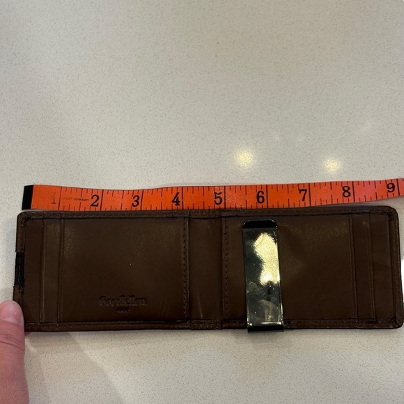 Goodfellow & Co. Mens Trifold Faux Leather Wallet Brown NWOT - Picture 4 of 6